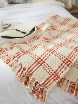 Image showing 7 th DII Modern Farmhouse Plaid Throw Blanket, 50 in. x 60 in.