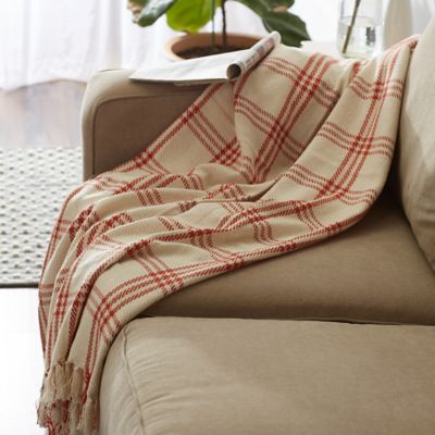 Image showing 9 th DII Modern Farmhouse Plaid Throw Blanket, 50 in. x 60 in.