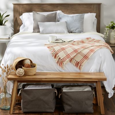 Image showing 10 th DII Modern Farmhouse Plaid Throw Blanket, 50 in. x 60 in.