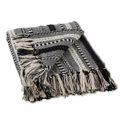 Design Imports Braided Stripe Throw Blanket, 50 in. x 60 in.