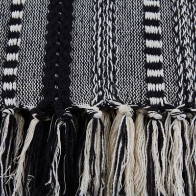 Image showing 5 th DII Braided Stripe Throw Blanket, 50 in. x 60 in.