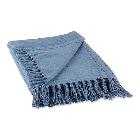 Design Imports Solid Color Ribbed Throw Blanket, 50 in. x 60 in.