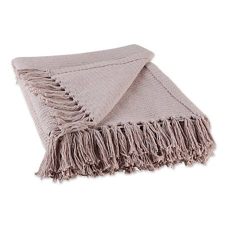 Design Imports Solid Color Ribbed Throw Blanket, 50 in. x 60 in.