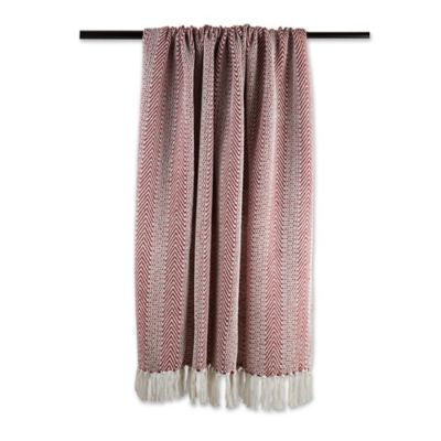 Image showing  Herringbone Stripe Throw Blanket, 50 in. x 60 in.