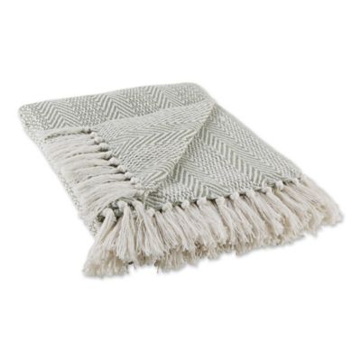 DII Herringbone Stripe Throw Blanket, 50 in. x 60 in.