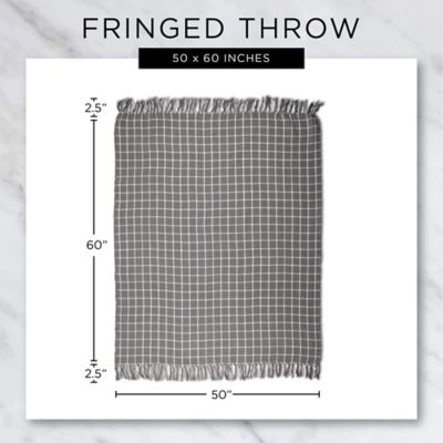 Image showing  Modern Farmhouse Plaid Throw Blanket, 50 in. x 60 in.