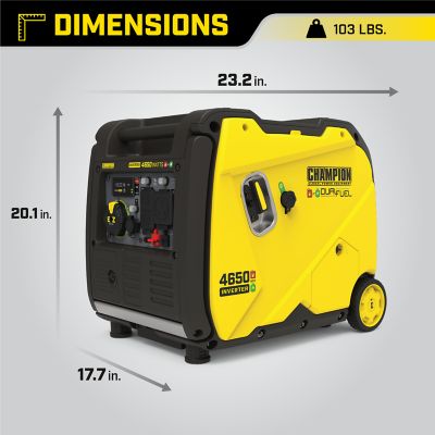 Image showing 5 th Champion Power Equipment 4,650/3,650-Watt Dual-Fuel Portable Inverter Generator, Quiet Technology, CO Shield, Electric Start