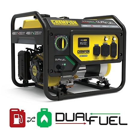 Champion Power Equipment 3650-Watt Dual Fuel RV Ready Portable Generator
