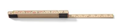Image showing  61 in. Folding Ruler, Downy Birch, Swedish Steel Joints
