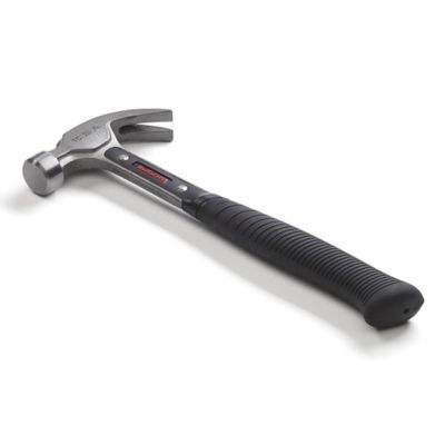 Hultafors Tools 20 oz. 12.2 in. Rubber Handle TC 20 XL Claw Hammer, Vibration Damping Urethane Plug