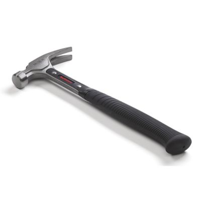 Hultafors Tools 16 oz. 12.9 in. Rubber Handle TR 16 XL Straight Claw Hammer, Vibration Damping Urethane Plug