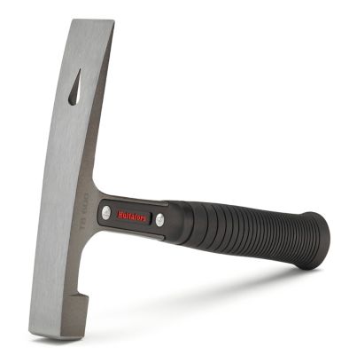 Image showing  21 oz. 10.3 in. Rubber Handle TB 600 Bricklayer's Hammer, Vibration Damping Urethane Plug