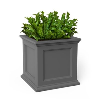 Image showing  9.5 gal. Polyethylene Fairfield Patio Planter, 20 in. x 20 in.