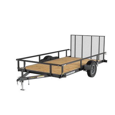 Karavan 1,856 lb. Capacity 6.5 ft. x 13 ft. Dovetail Utility Trailer Solid trailer