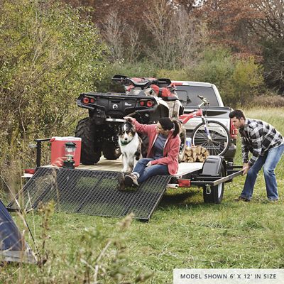 Image showing  5.5 ft. x 11 ft. Dovetail Utility Trailer, 2,120 lb. Max Capacity