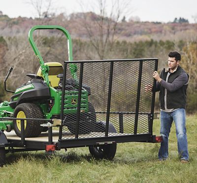 Image showing  5.5 ft. x 11 ft. Dovetail Utility Trailer, 2,120 lb. Max Capacity