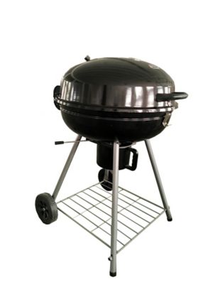 Panther 22.5 in. Charcoal Kettle Grill, Black, 398 sq. in. Cooking Area, 20 in. x 23 in. x 25 in. H