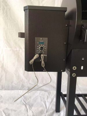 Image showing 5 th Grillfest 445 sq. in. Wood Pellet Grill and Smoker, Black