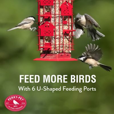 Image showing  2 lb. Red Barn Squirrel-Proof Bird Feeder