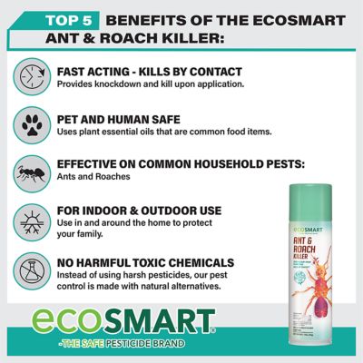 Image showing 7 th EcoSMART 14 oz. Natural Ant and Roach Killer with Peppermint Oil and Rosemary Oil, 2-Pack