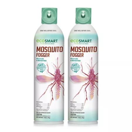 EcoSMART 14 oz Natural Herbal Mosquito Repellent Fogger with Rosemary Oil and Peppermint Oil 2 Pack Animal & Rodent Bait