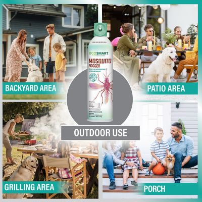 Image showing 7 th EcoSMART 14 oz. Natural Mosquito Fogger with Rosemary Oil and Peppermint Oil, 2-Pack