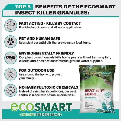 Image showing 7 th EcoSMART 10 lb. Natural Plant-Based Insect Killer Granules for Lawns and Foundations