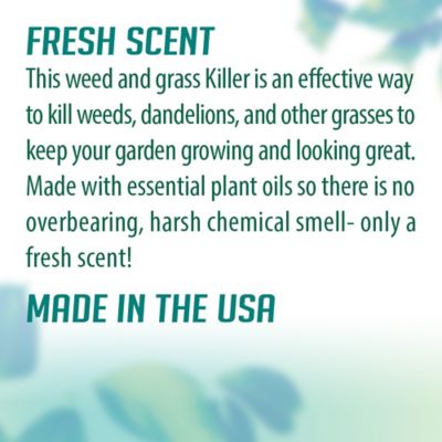 Image showing  64 oz.500 sq. ft. Natural and Glyphosate-Free Weed/Grass Killer, RTU Spray for Lawns, Patios, Driveways and Pavers