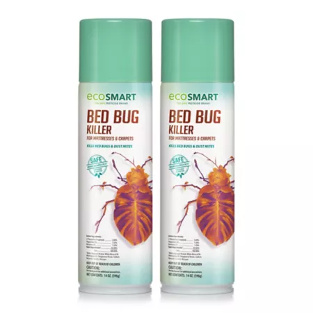 EcoSMART 14 oz Natural Herbal Bed Bug Killer for Mattresses and Carpets with Peppermint Oil and Rosemary Oil 2 Pack Animal & Rodent Bait