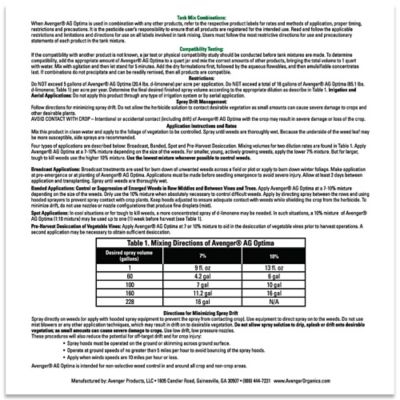 Image showing  32 oz. AG Optima Burndown Herbicide Concentrate