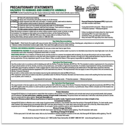 Image showing  2.5 gal. AG Optima Burndown Herbicide, Concentrate