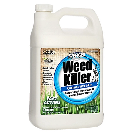 Avenger 2.5 gal. 25,000 sq. ft. Organic Weed Killer, Biodegradable, Non-Toxic
