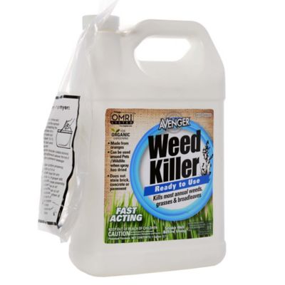 Avenger 1 gal. 1,500 sq. ft. Organic Weed Killer, Biodegradable, Non-Toxic