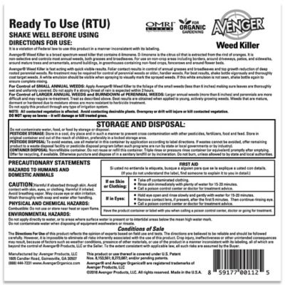 Image showing  1 gal. 1,500 sq. ft. Organic Weed Killer, Non-Toxic