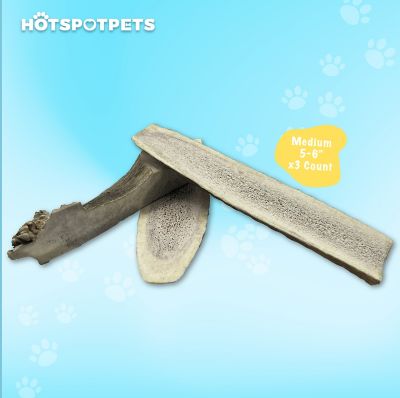Image showing  5-6 in. Medium Split Elk Antlers Dog Treats, 3 ct.