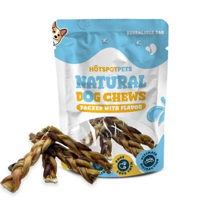Image showing  6 in. All-Natural Braided Premium Bully Stick Dog Chew Treats, 3 ct.