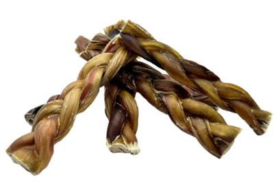 Hotspot Pets 6 in. All Natural Braided Premium Bully Stick Dog Chew Treats, 12 ct