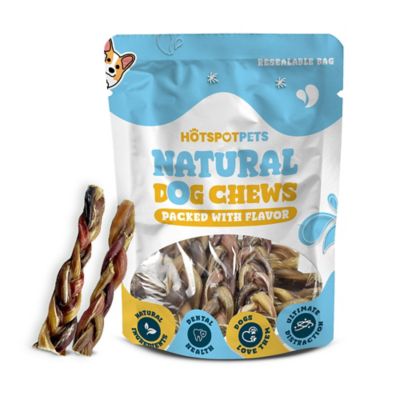 Image showing  12 in. All-Natural Braided Premium Bully Stick Dog Chew Treats, 3 ct.