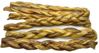 Hotspot Pets 12 in. All Natural Braided Premium Bully Stick Dog Chew Treats, 6 ct.