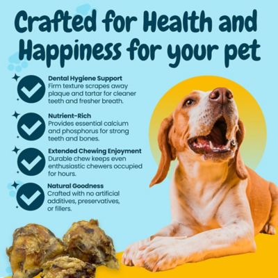 Image showing  All-Natural Beef Knee Cap Dog Chew Treats, 3 ct.