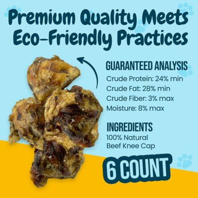 Image showing  All-Natural Beef Knee Cap Dog Chew Treats, 6 ct.