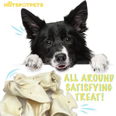 Image showing  5-7 in. Large Whole White Beef Ear Dog Chew Treats, 25 ct.