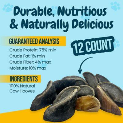 Image showing  3-5 in. All-Natural Beef Hooves Dog Chew Treats, 12 ct.
