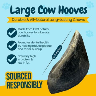 Image showing  3-5 in. All-Natural Beef Hooves Dog Chew Treats, 24 ct.