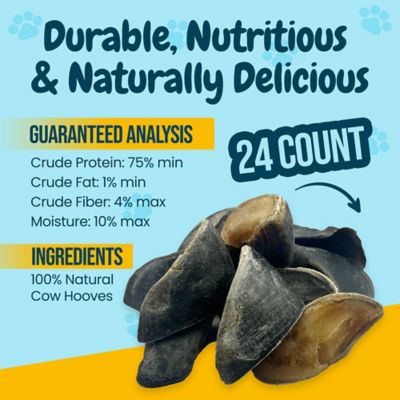 Image showing  3-5 in. All-Natural Beef Hooves Dog Chew Treats, 24 ct.