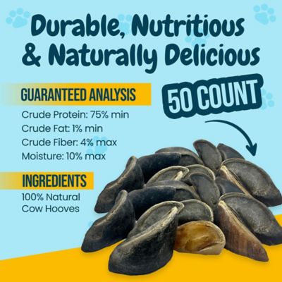 Image showing  3-5 in. All-Natural Beef Hooves Dog Chew Treats, 50 ct.