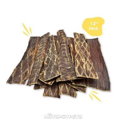 Image showing  Flat Beef Gullet Dog Dental Treats, 12 in., 12 ct.