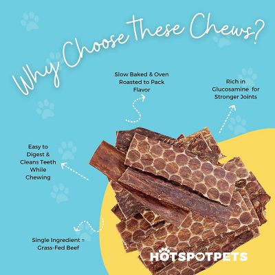 Image showing  Flat Beef Gullet Dog Dental Treats, 12 in., 24 ct.