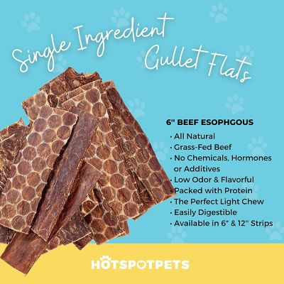 Image showing  Flat Beef Gullet Dog Dental Treats, 12 in., 24 ct.