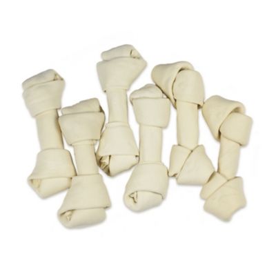 Hotspot Pets 6-7-in Knotted Rawhide Bones Dog Treat, 6 count